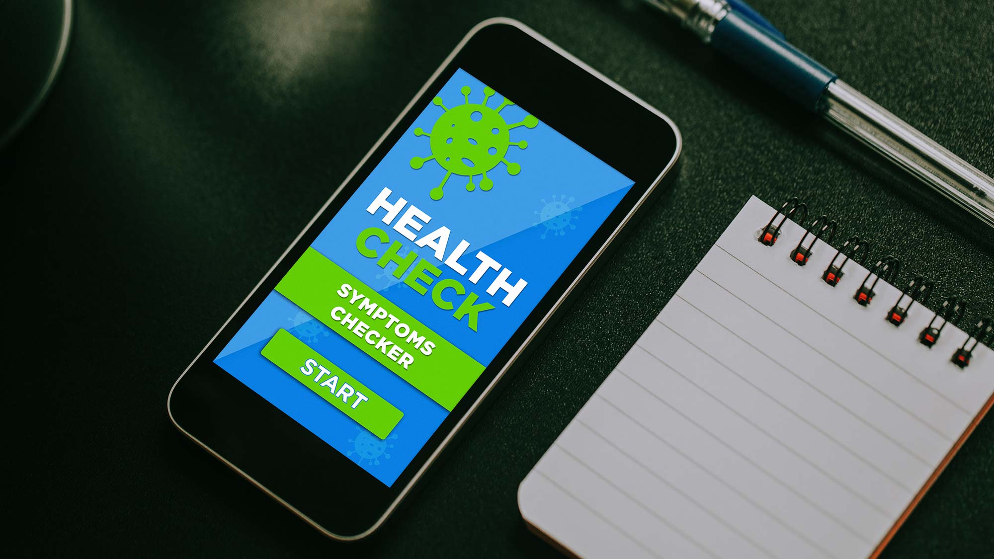Health check app on phone