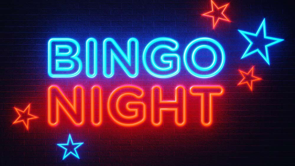 Neon Bingo Night Sign