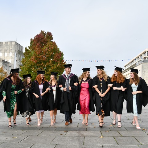 Marjon Graduates in Plymouth City Centre