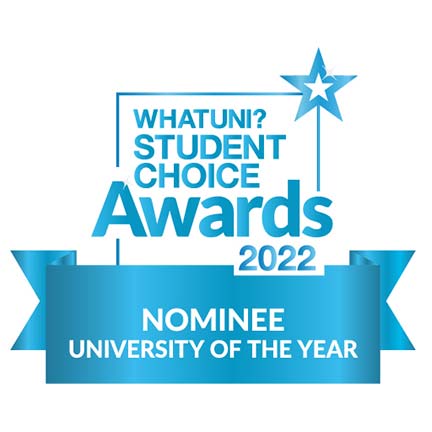 What Uni? Student choice awards nominee for university of the year