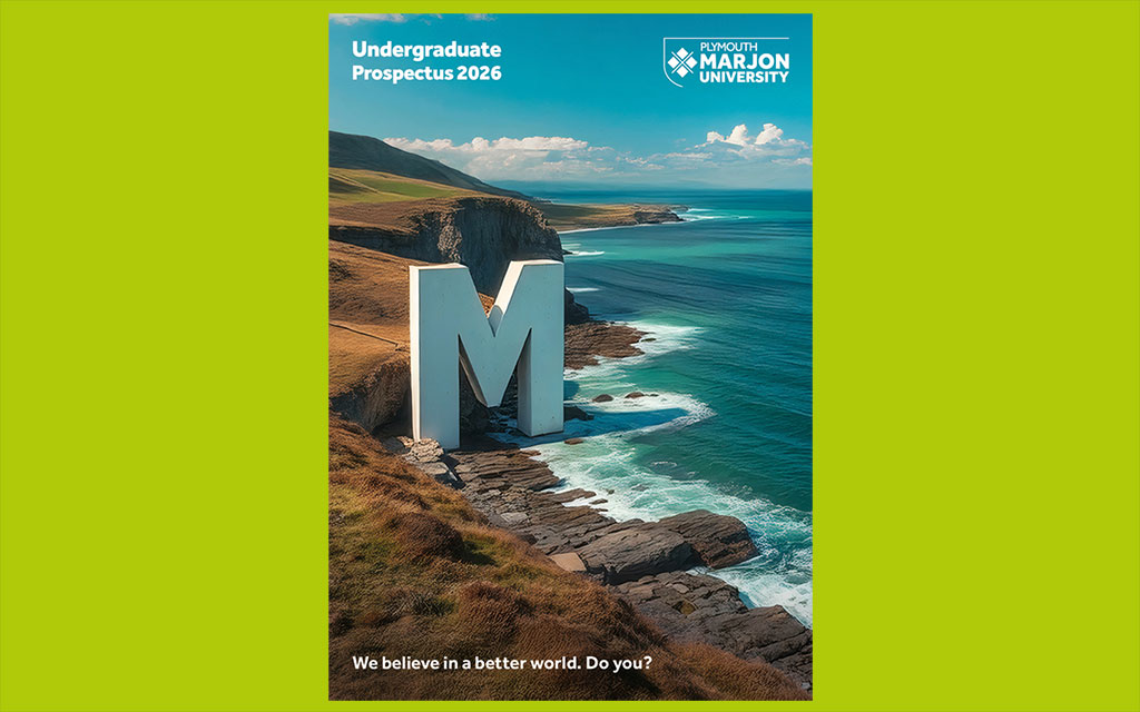 The cover of the 2026 Marjon UG Prospectus