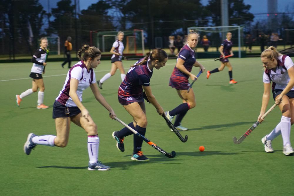 A Marjon women's hockey game in progress